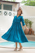 Tiered Pure Cotton Fit & Flare Midi Dress